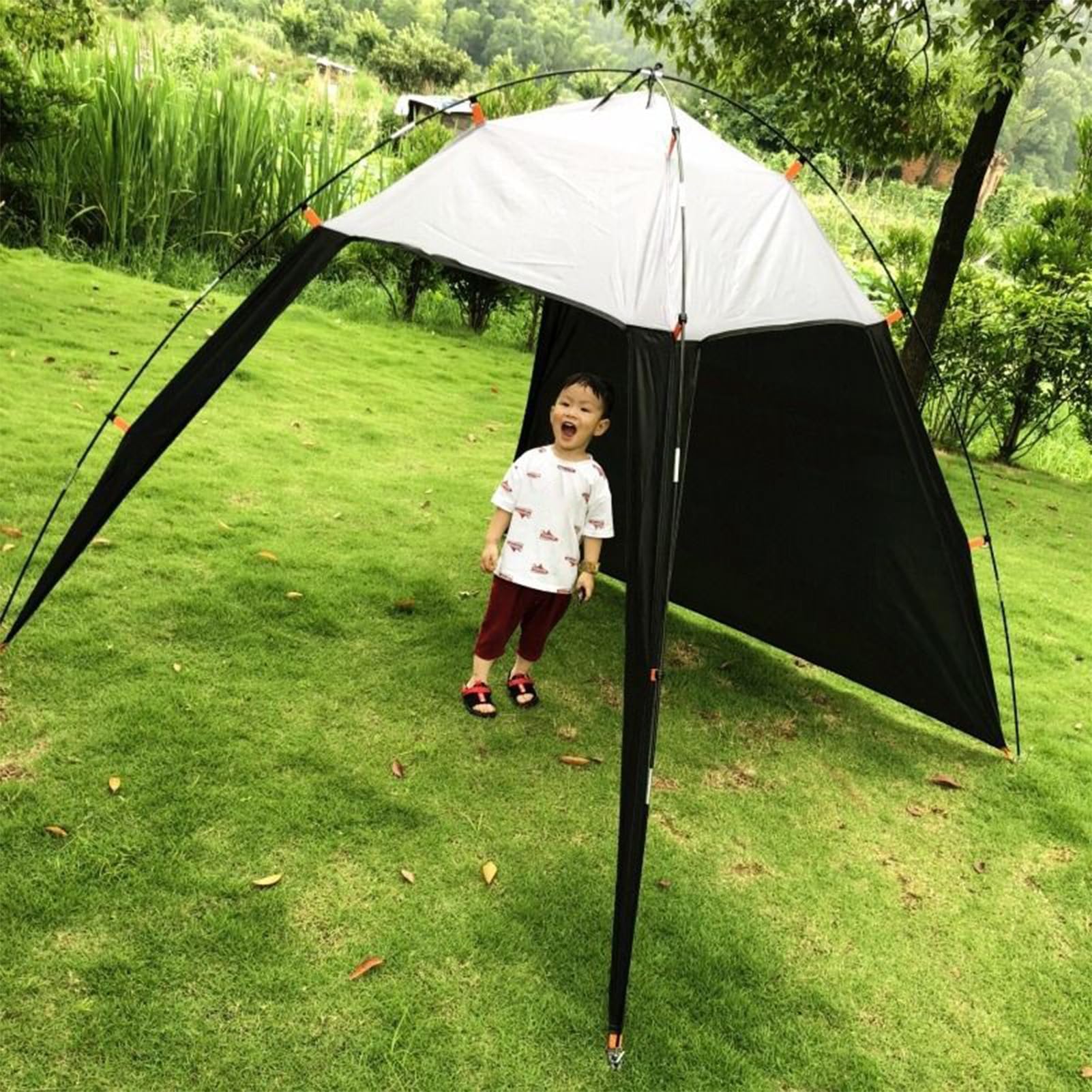 Pare-soleil portable | Auvent de protection UV pour piscine et jardin | Pare-soleil léger et imperméable pour le camping, la randonnée, la randonnée, la pêche et les activités de plein air