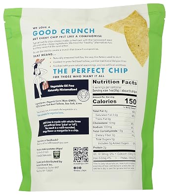 MASA Lime Tortilla Chips, 5 OZ