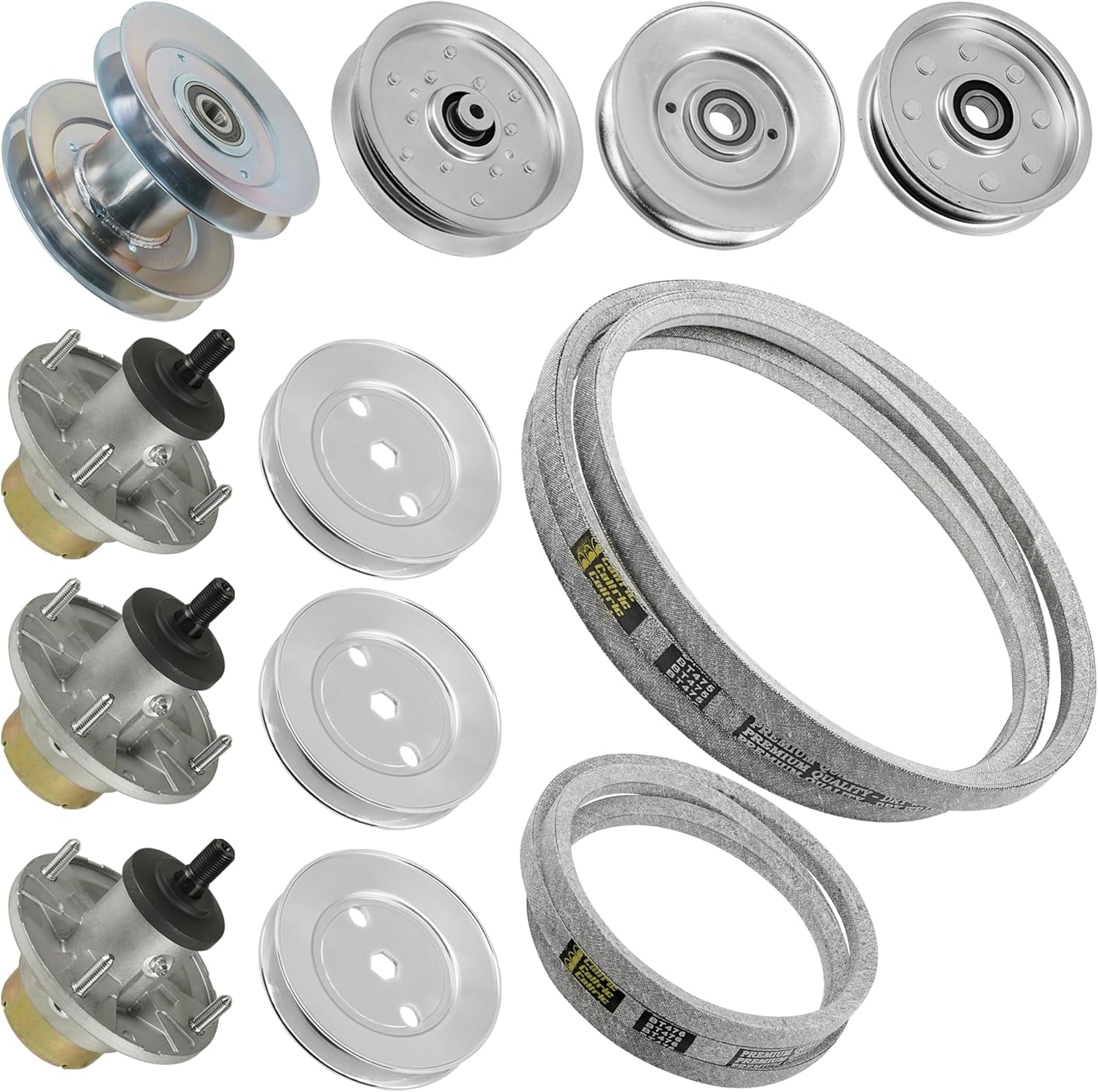 Caltric 48A Deck Spindle Pulley Belt Compatible with John Deere X390 X394 X570 X580 X584 X590 X330 X350 X354 X370 X380 X384