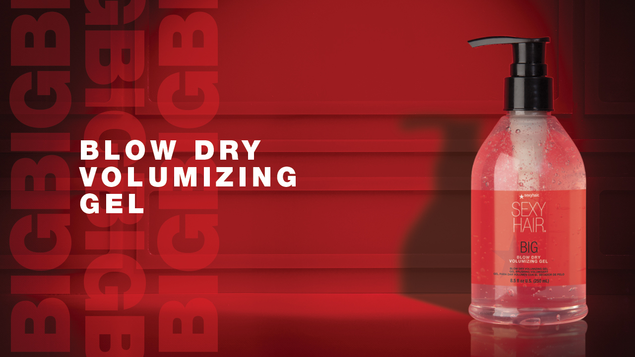 Image of SexyHair Big Blow Dry Volumizing Gel | Added Volume with Hold | Up to 72 Hours of Humidity Resistance | All Hair Types