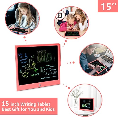 Miniatura 4 de LEYAOYAO Juguetes para niños de 3, 4, 5, 6, 7, 8 años, tableta de escritura LCD de 15 pulgadas, tablero de dibujo electrónico, tableta de dibujo,