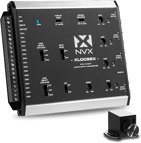 Miniatura 13 de NVX XLOC24X 2 entradas/4 salidas Convertidor de salida de línea activa de alto voltaje con coincidencia de impedancia y control de nivel remoto