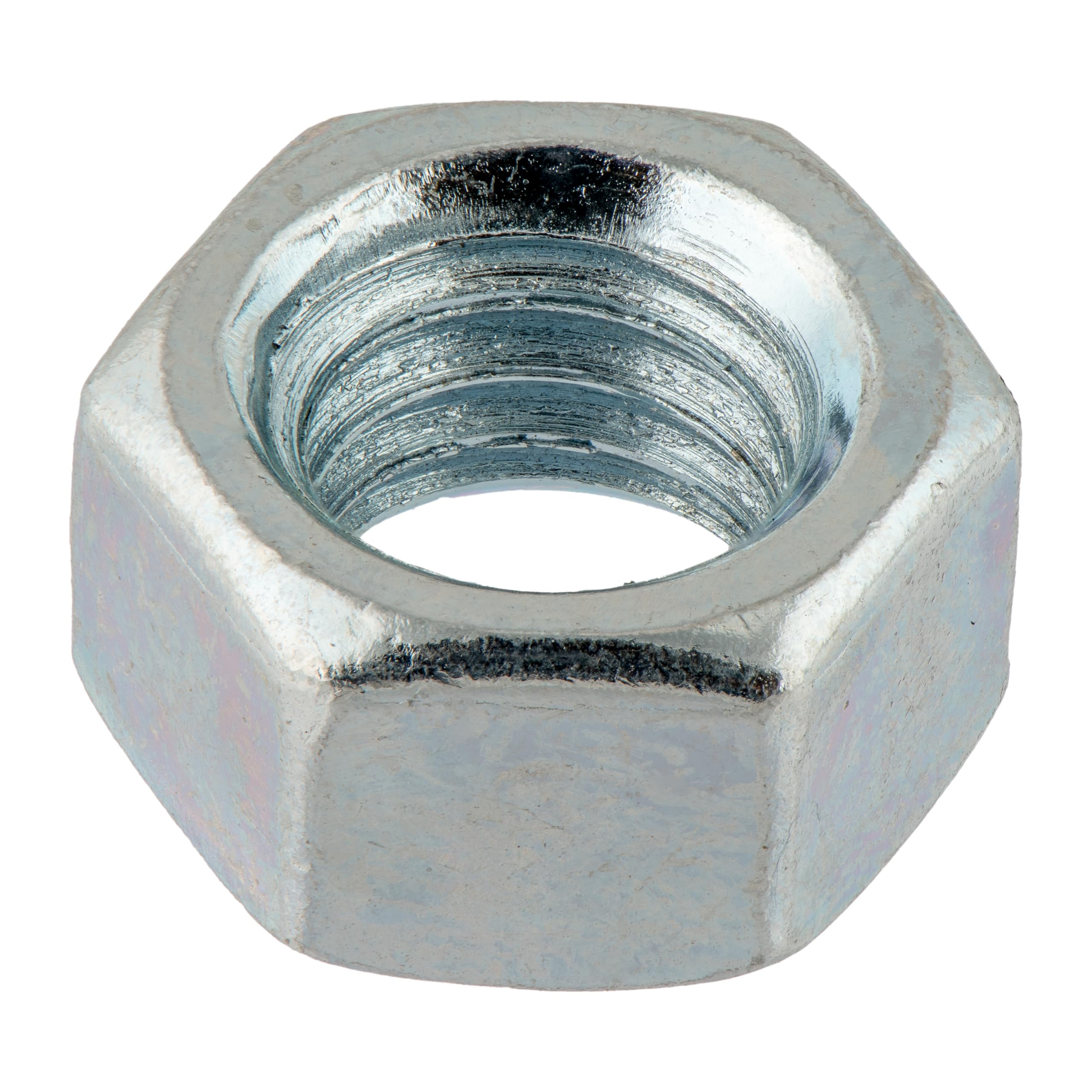 1/2"-13 (100 Pack) Grade 2 Hex Nuts, Coarse Thread, Zinc, Industrial/Commeical Grade ASME B18.2.2 by Makers Bolt