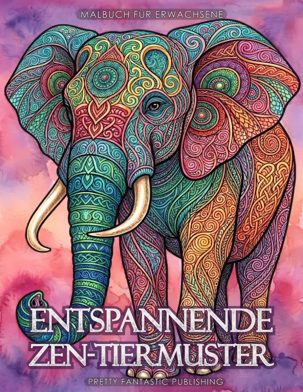 Entspannende Zen-Tiermuster - Malbuch für Erwachsene: Beruhigende Tiermalvorlagen zur Stressbewältigung
