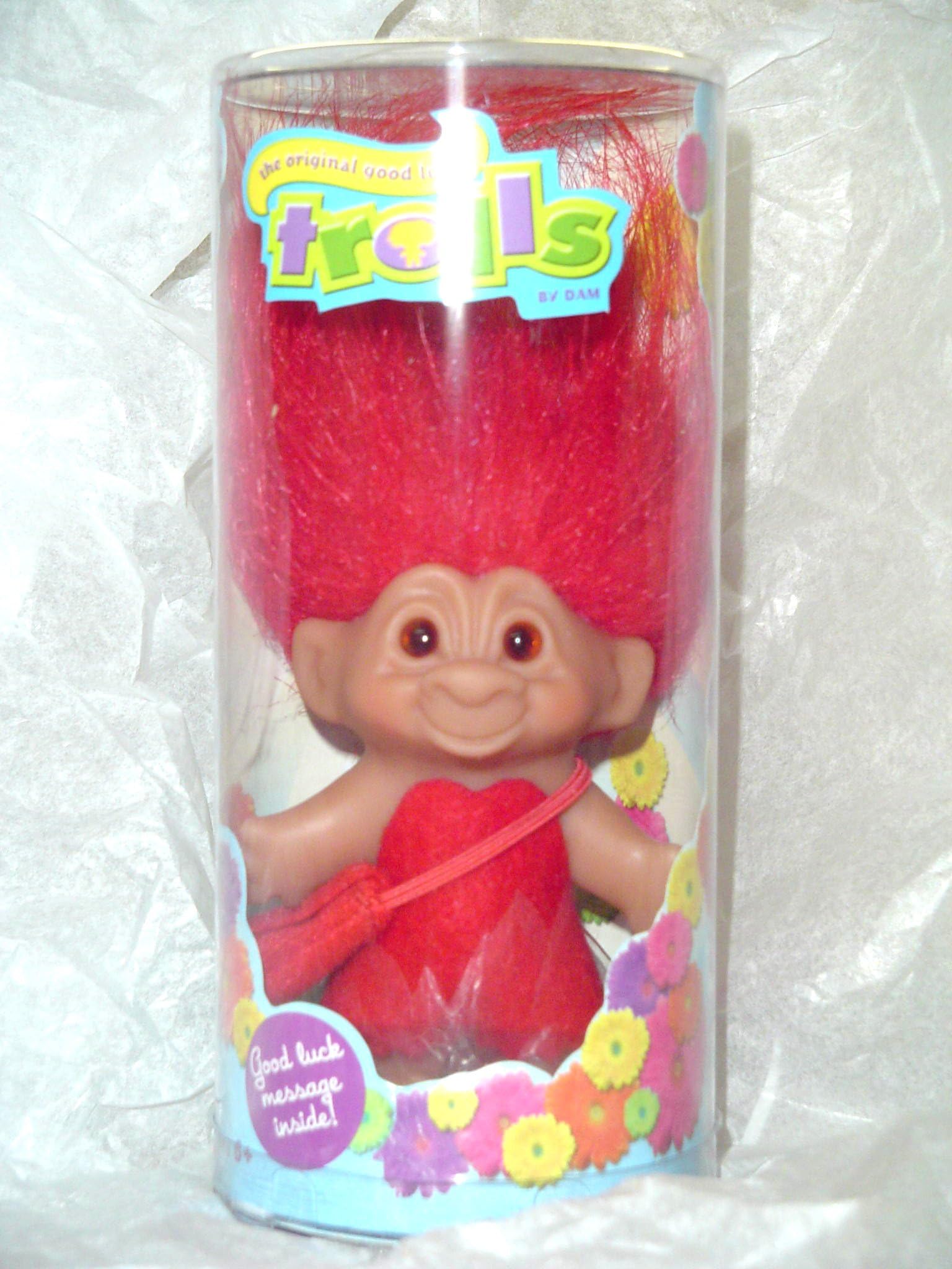 Good Luck Lifestyle Theme Trolls 3" - Blue Hair Troll Doll