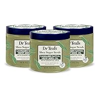 Vista 20 de Dr Teal's Exfoliante corporal de azúcar de karité, manteca de karité con aceite de almendras y aceites esenciales, 19 onzas (paquete de 3)