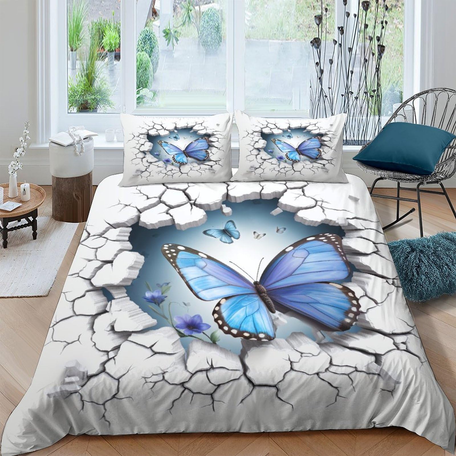 Housse de couette microfibre 220x240 cm pour éviter le repassage du linge de lit