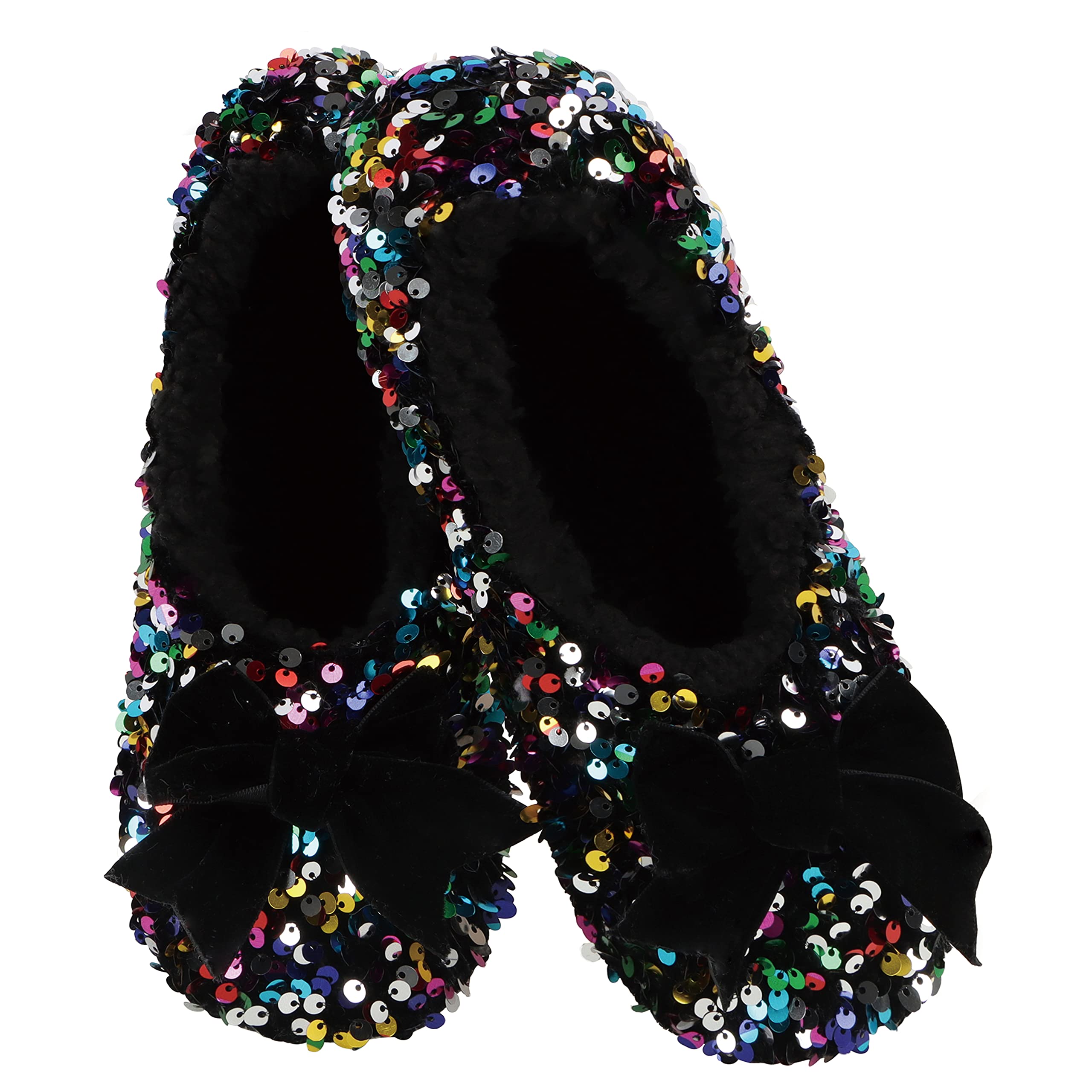 Snoozies Womens Glamour Bling Ballerina