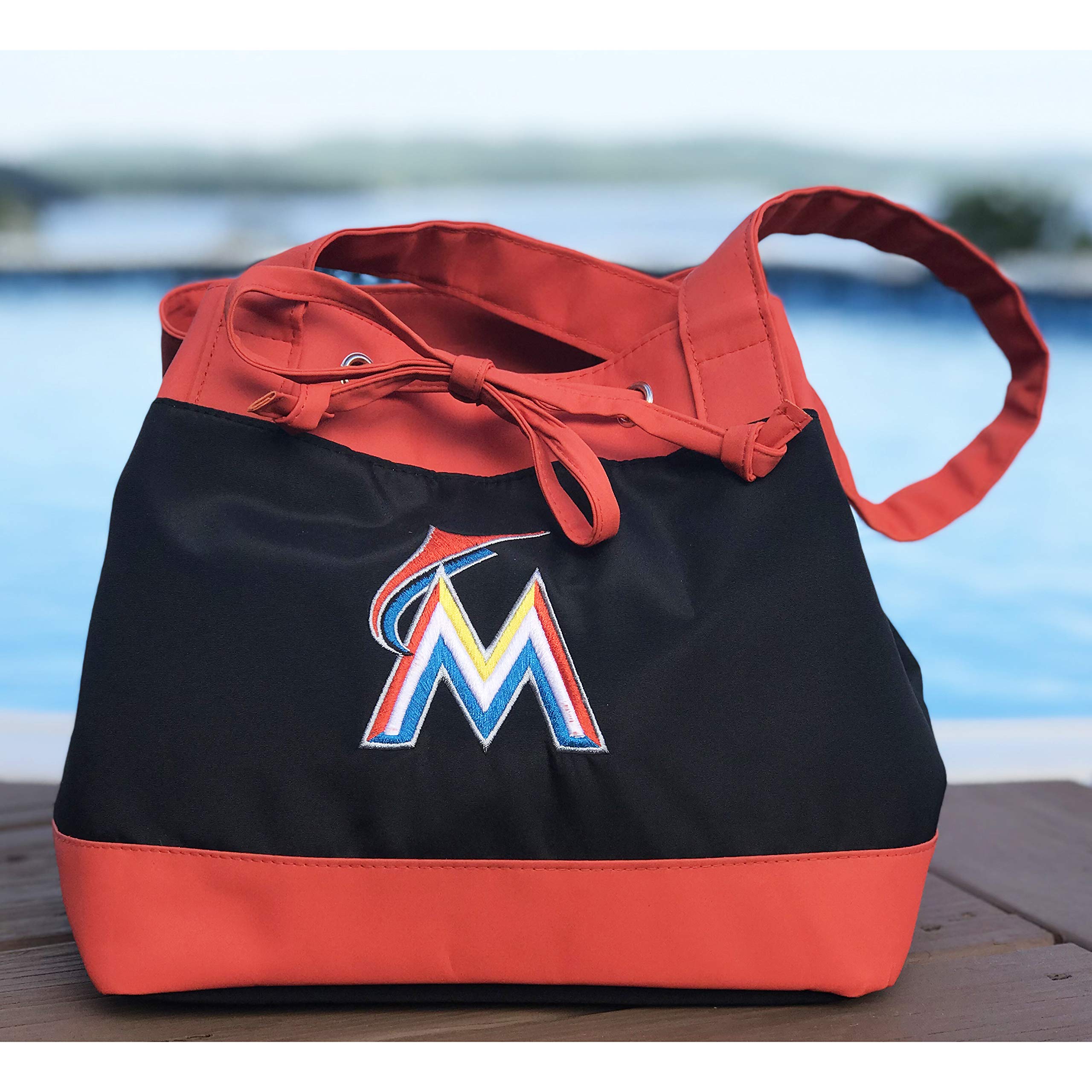 MLB Florida Marlins Fashion Lunch Bag with Embroidered Logo