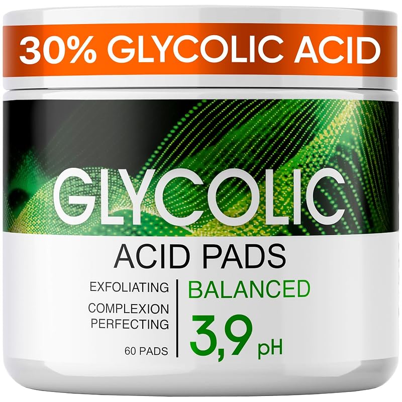 Discos esfoliantes faciais com ácido glicólico M-REDI Radiance Reveal, 60 unidades