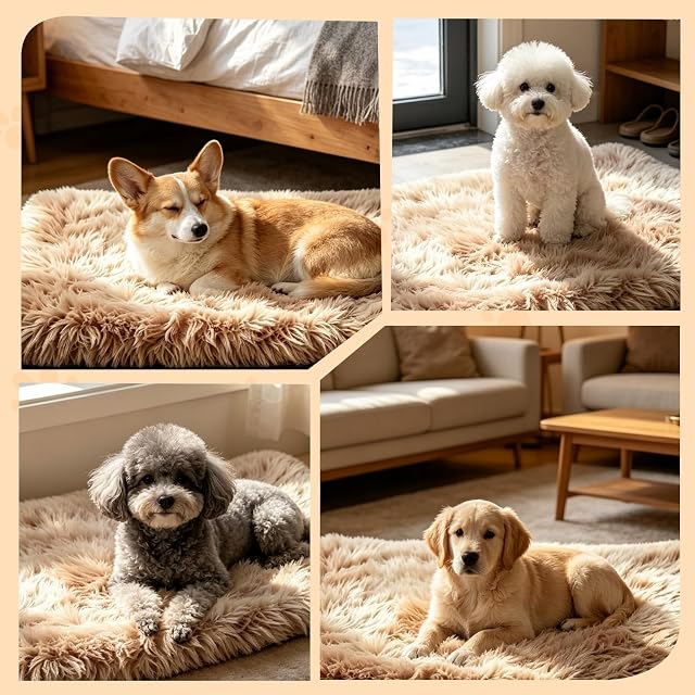 Foto 5 de 7 de PETCUTE Cama para Perros y Gatos,Cama Perro Extra Grande Ortopédica para Grande Mediano Pequeños…