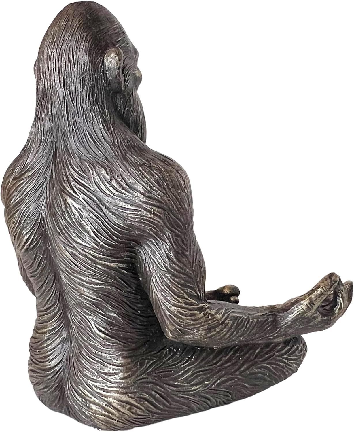 Top Brass 6” Bigfoot Yoga Statue Sasquatch Lotus Pose Meditation Figurine – Yeti Spiritual Inner Peace Zen Decorative Accent for Spa, Home or Office