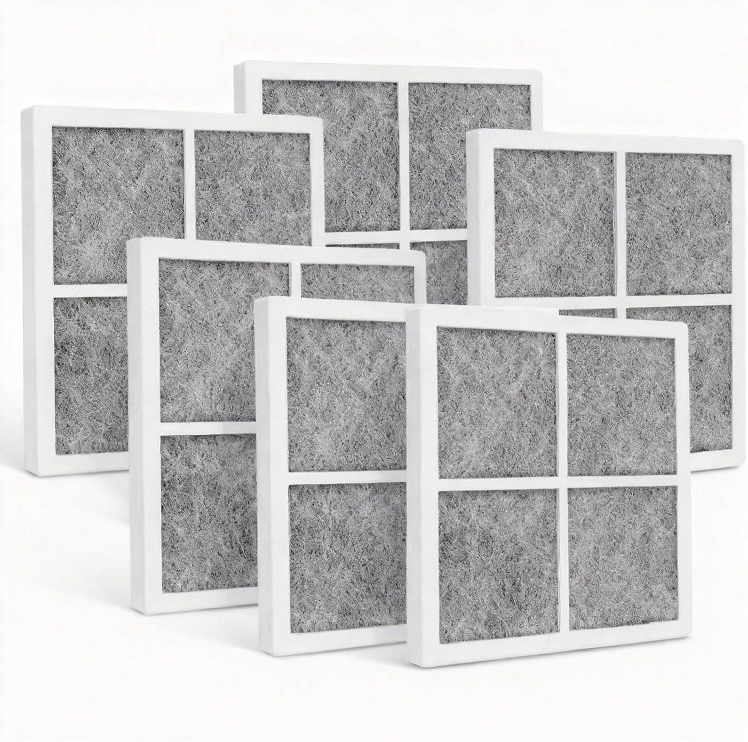 6-Pack LT120F Air Filter for LG Refrigerator, Replacement for LG LT120F & Kenmore 46-9918 Fridge Air Filter, Part ADQ73214404/403/402, OEM Fit