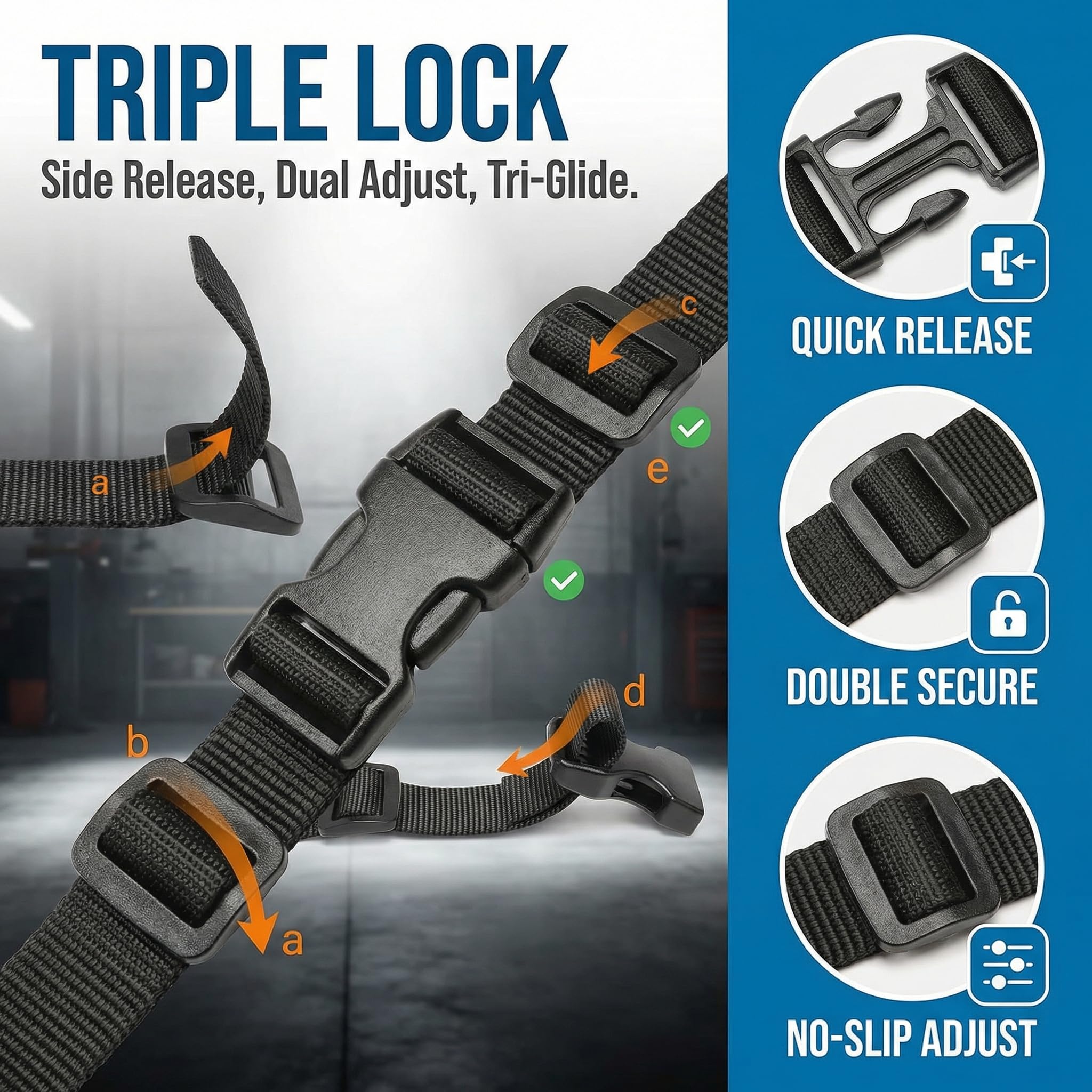 2.5cm*15m Meters Nylon Webbing Strap 15 M x 25mm Cinta De Correa Negra Con 36 Hebilla De Plástico Para Mochilas Resistente Cinta Persiana Con Hebilla De Liberación Rápida