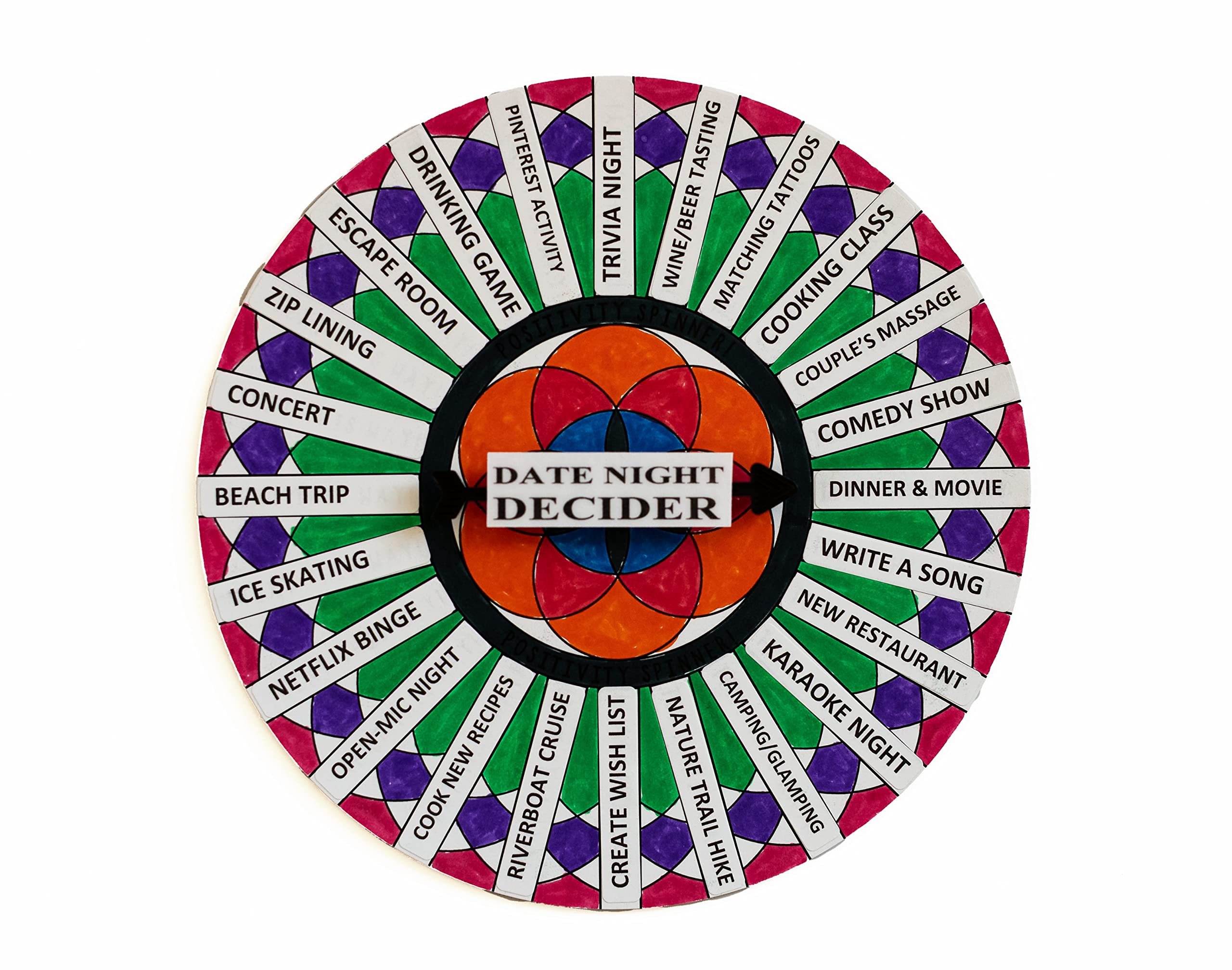 All Positive Products Date Night Decider - Fun and Creative Ideas for deciding what to do on your Date Night