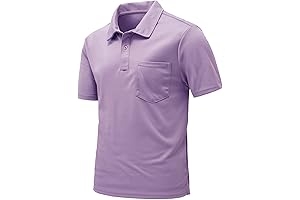 Light Purple Men's Polo Shirt: Refined Style Meets Comfort