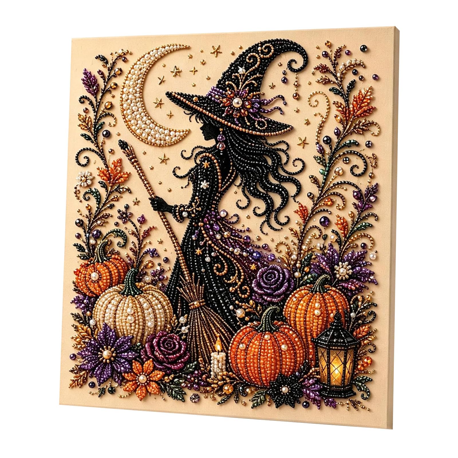 KSKBLZDJD Halloween Diamond Art Kits for Adults DIY Pearl Beads Painting Wall De...