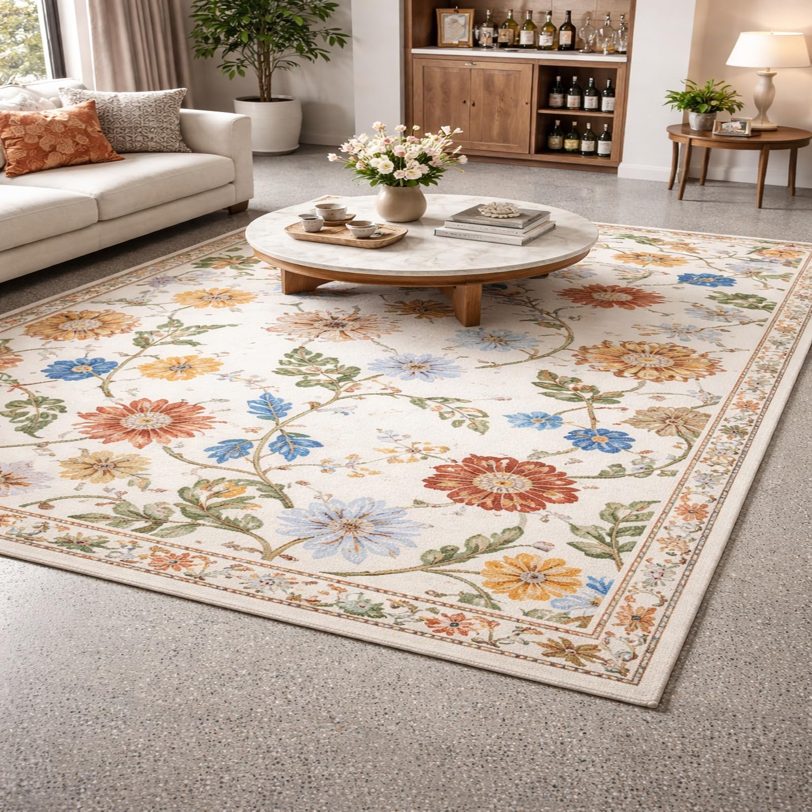 Alfombras de pelo corto lavables Rururug 160x230 cm antideslizantes para interior