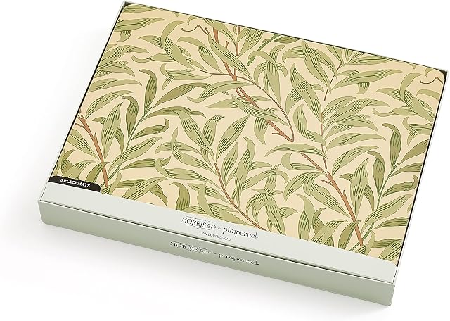 Portmeirion Home & Gifts Pimpernel Willow Bough Green Placemats - Set of 6,30cm x 23cm