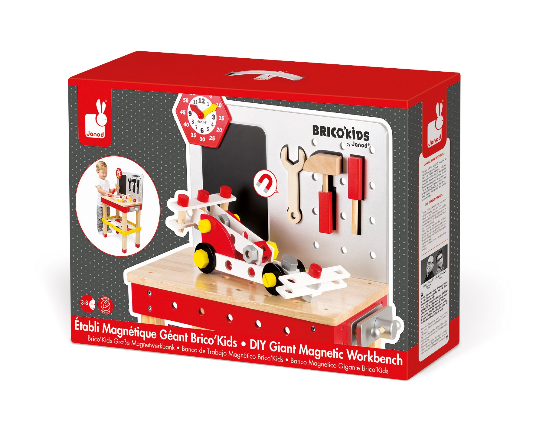 Janod - J06492 - Etabli Magnétique Géant - Redmaster