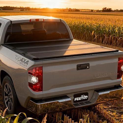 Miniatura 4 de FRP - Cubierta rígida de triple pliegue para Tundra 2007-2021 (excepto Trail Edition) 5.5 pies66.7 pulgadas  para modelos con o sin el sistema de