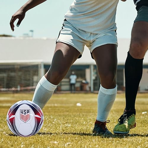 Miniatura 4 de Icon Sports Officially Licensed US Soccer Federation Soccer Ball USSF115BL-Blanco,Tormenta,USA83BL-Blanco,USA90BL-Rojo,USWNT Home
