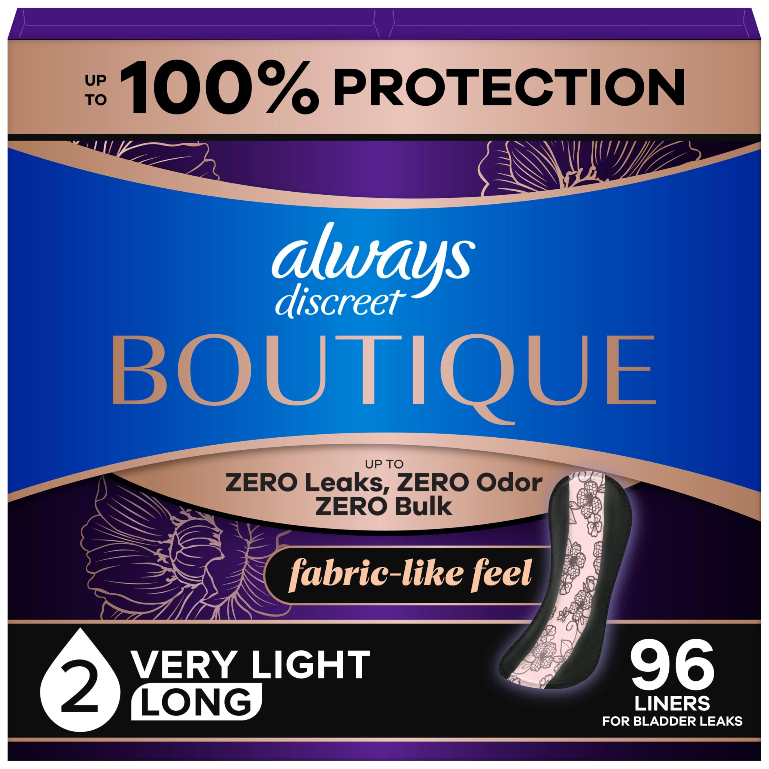 Always Discreet Boutique Incontinence Panty Liners - feminine care | Mubboo