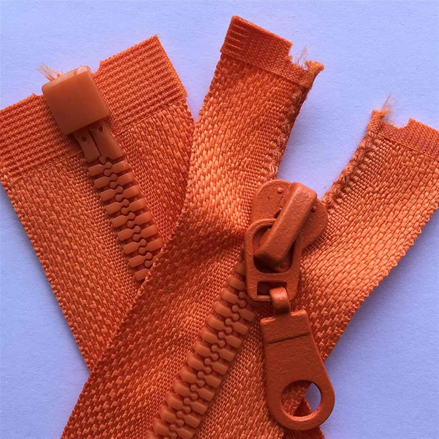 Nylon Zippers, 5# Open End Resin Zipper Fabric Closure Multiple Sizes Multicolor for Down Jacket Overcoat(09 Rose Red,70cm 1pcs)