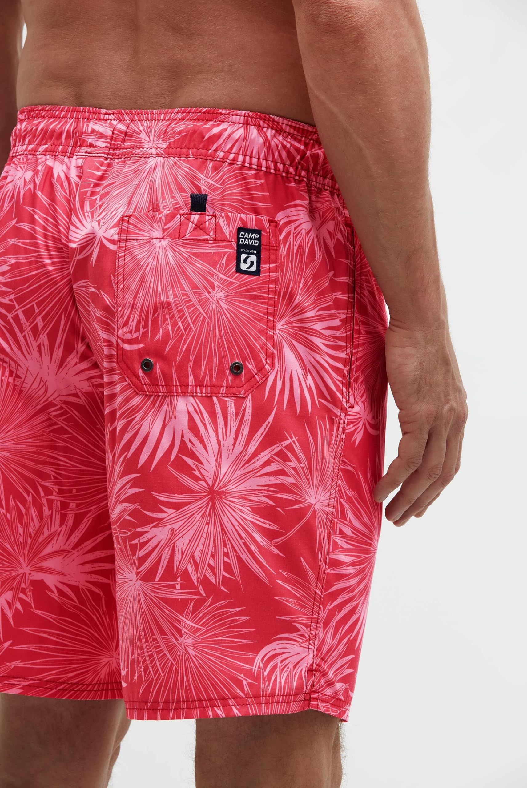 Camp David Herren Lange Beachshorts mit All Over Print
