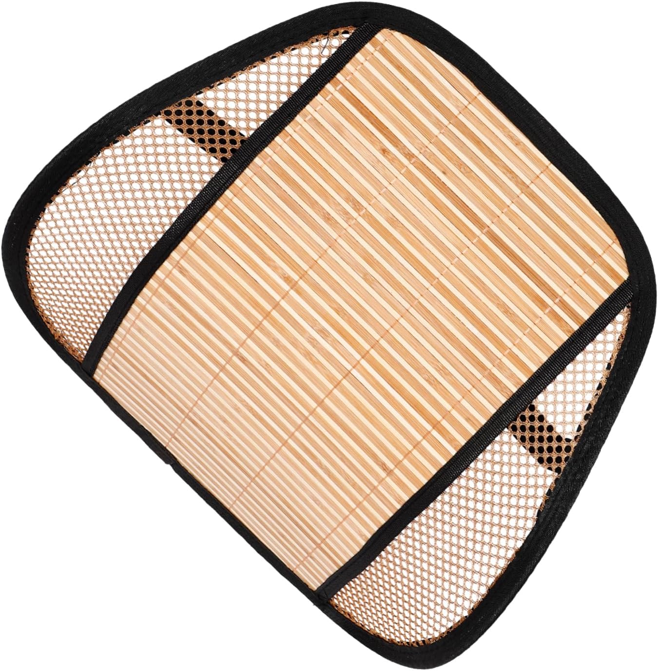 ABOOFAN Car Seat Back Support Cushion with Bamboo Slats, Mesh Beige