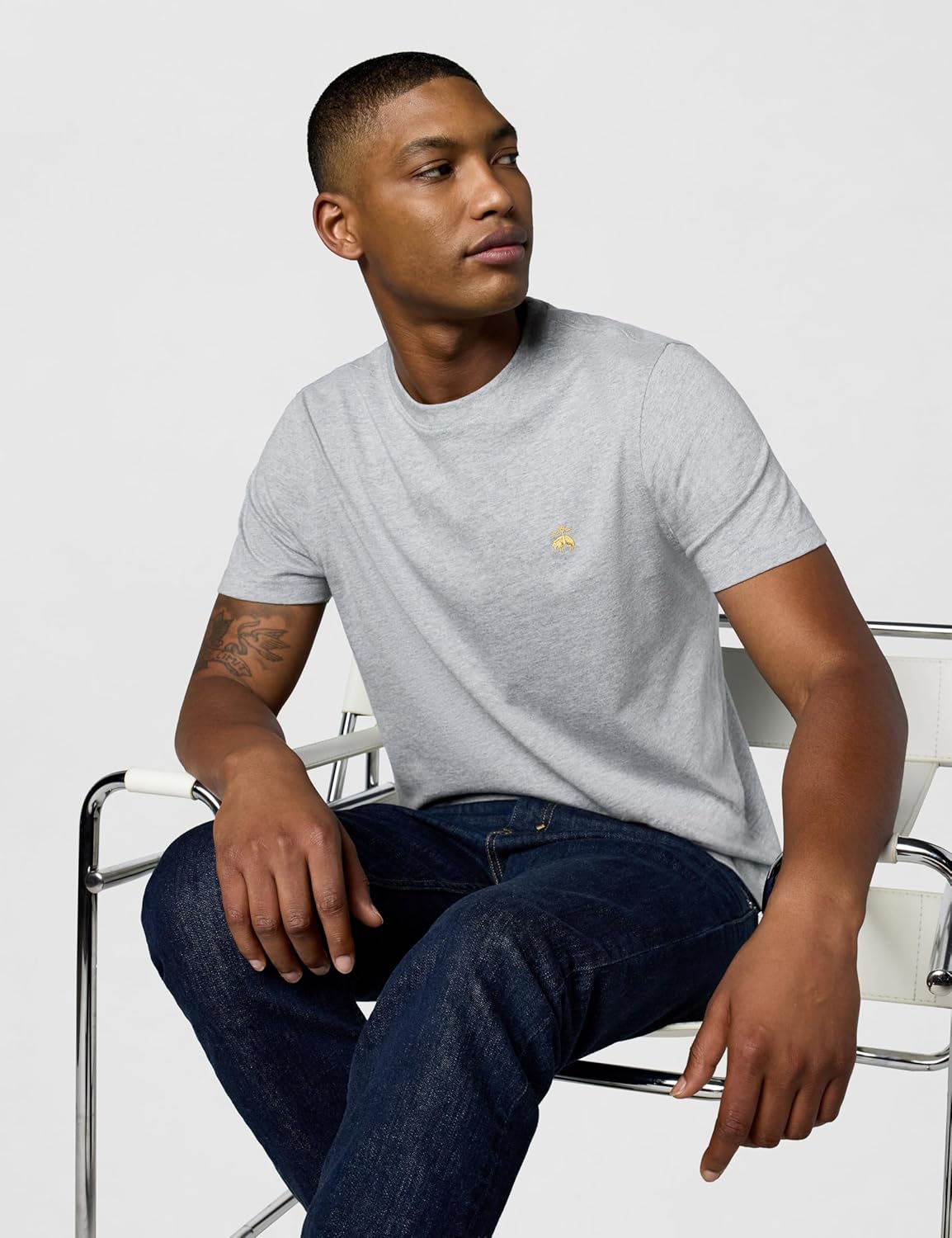 Brooks Brothers Men's Short Sleeve Cotton Crew Neck Logo T-Shirt - Image 2