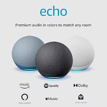 Amazon Echo (第4世代) チャコール2個ステレオペア可、バッテリー アウトレット/在庫限リ 】Amazon Echo Dot (エコードット) 第4