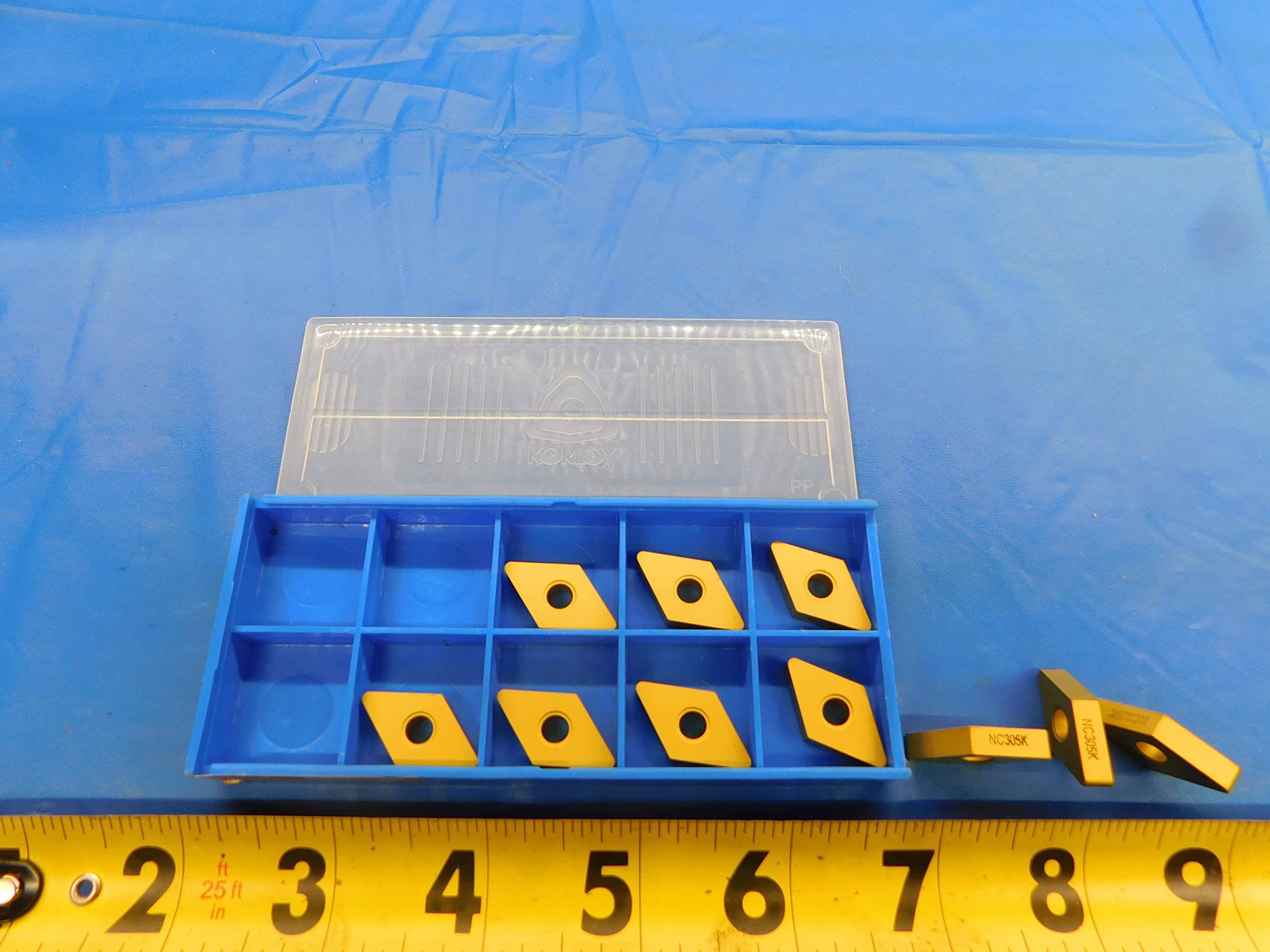 10PCS New KORLOY DNMA 433 NC305K TiN Coated Carbide Inserts DNMA433 - MB7676RDT