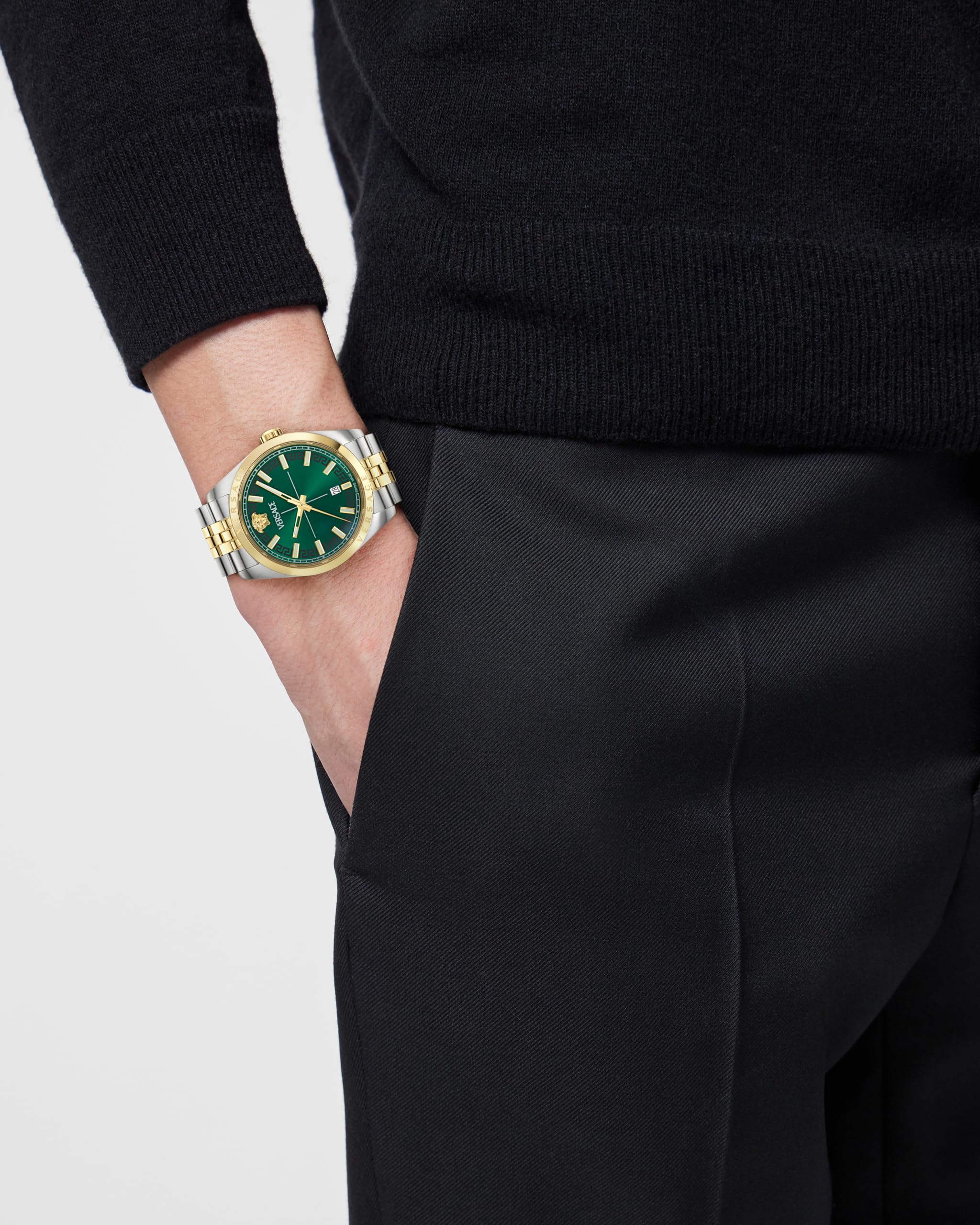 Versace Millenyium Gent Swiss Made - Reloj de Pulsera analógico de Cuarzo para Hombre