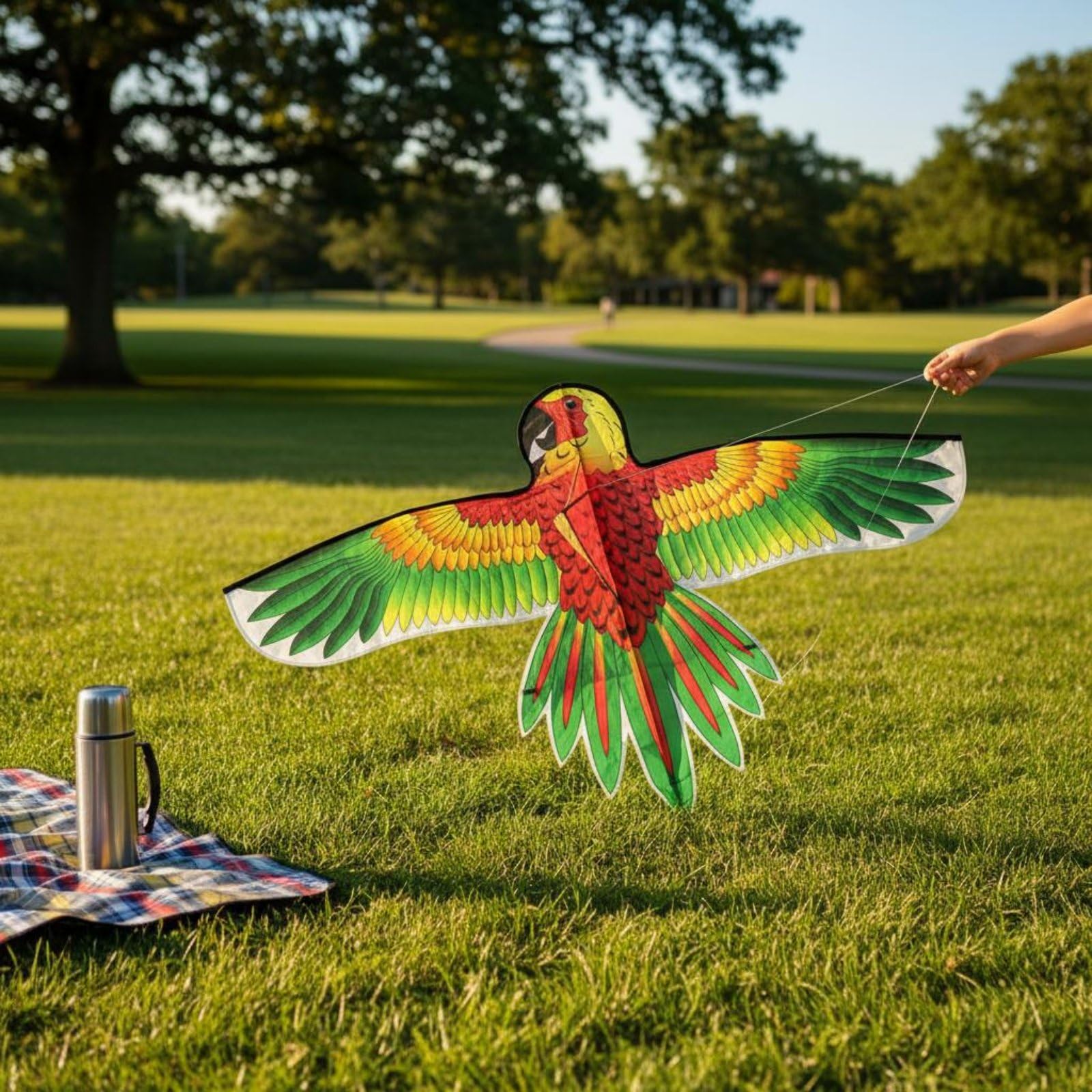 CLOVRIX® Colorful Parrot Large Wings Parrot for Park, Beach, 145