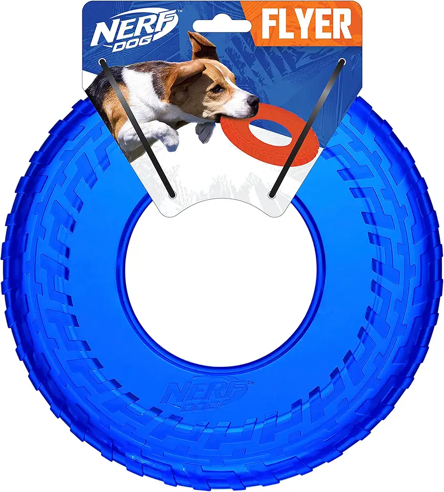 Nerf Dog Brinquedo para cães Atomic Flyer, Frisbee, translúcido - Azul