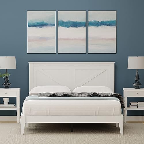 Miniatura 10 de Glenwillow Home Base de cama estándar - Tamaño ajustable Queen, King, California King Cereza,Ébano/Negro,Blanco brillante,Ultimate