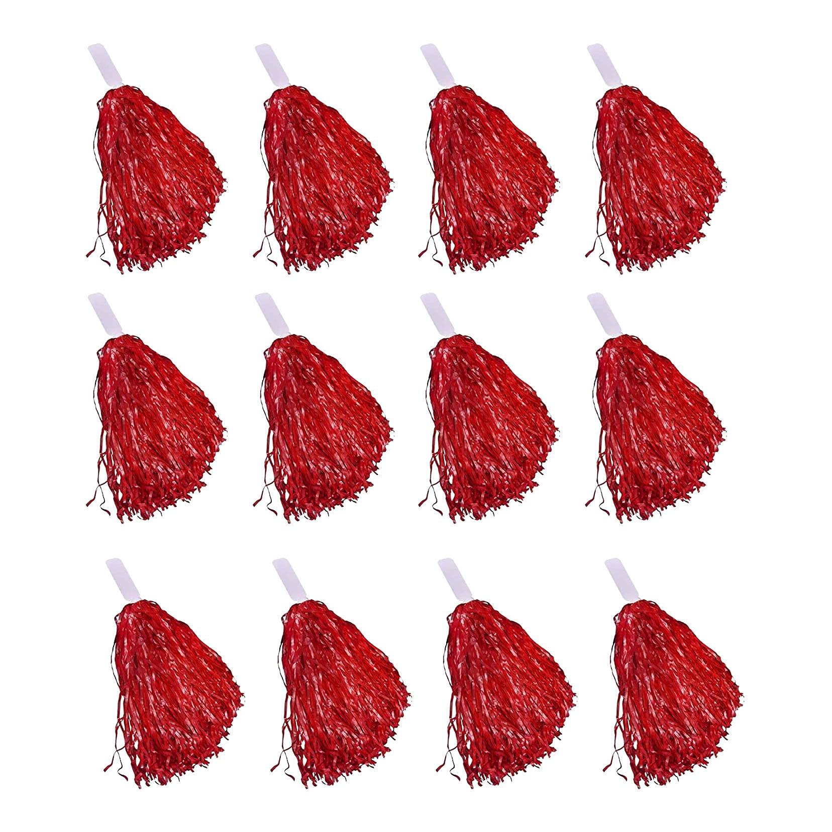 Poncho per adulti e bambini con manico rosso per cheerleader feste