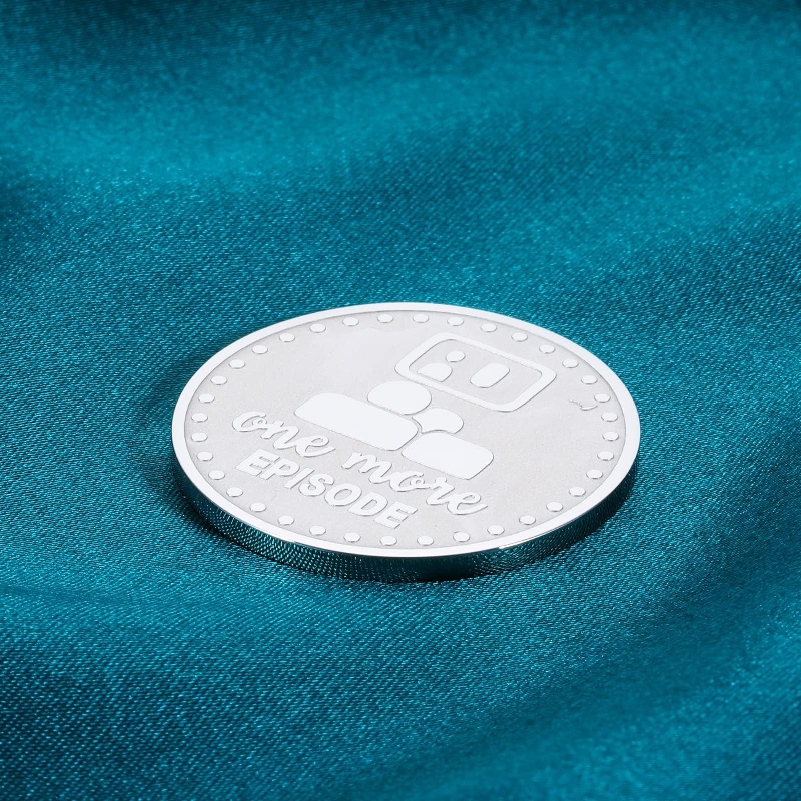 Funny Decision Coin - 'One More Episode' Vs 'Go To Bed' Stocking Stuffer Gift