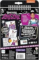 Vista 2 de That Girl Lay Lay: Cuaderno de bocetos de diseño de moda - Make It Real, Nickelodeon, incluye 214 calcomanías y plantillas, dibuja boceto y crea