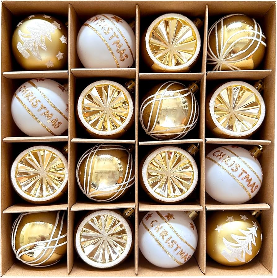 Amazon.co.jp: Hanakaze クリスマス オーナメント 6cm 豪華16個セット