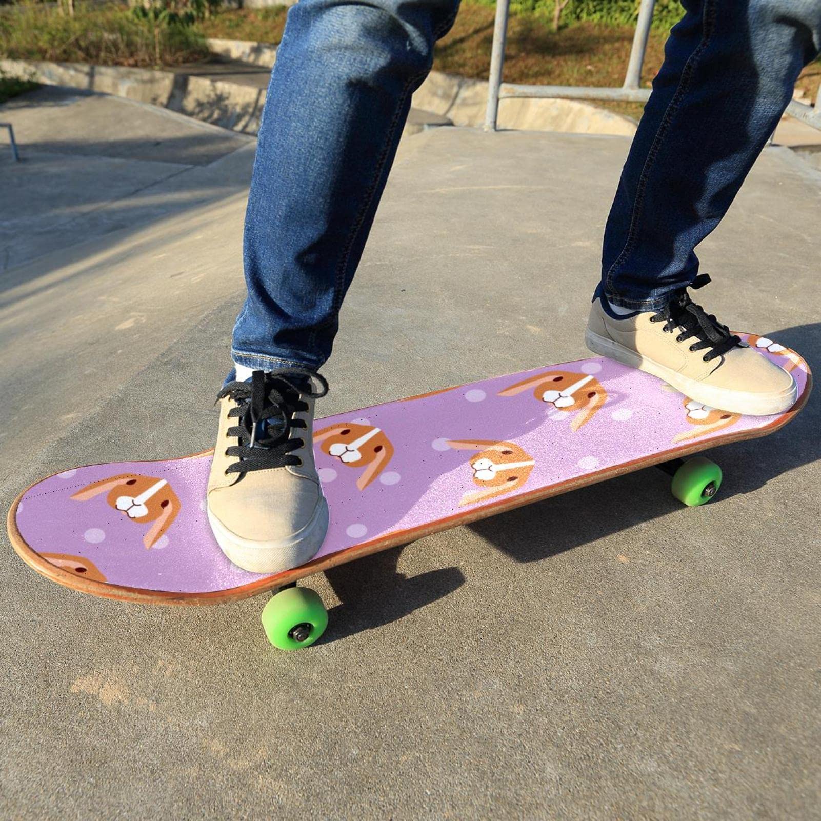 Pink Pet Lot de 2 feuilles de papier abrasif pour planche de skateboard et longboard