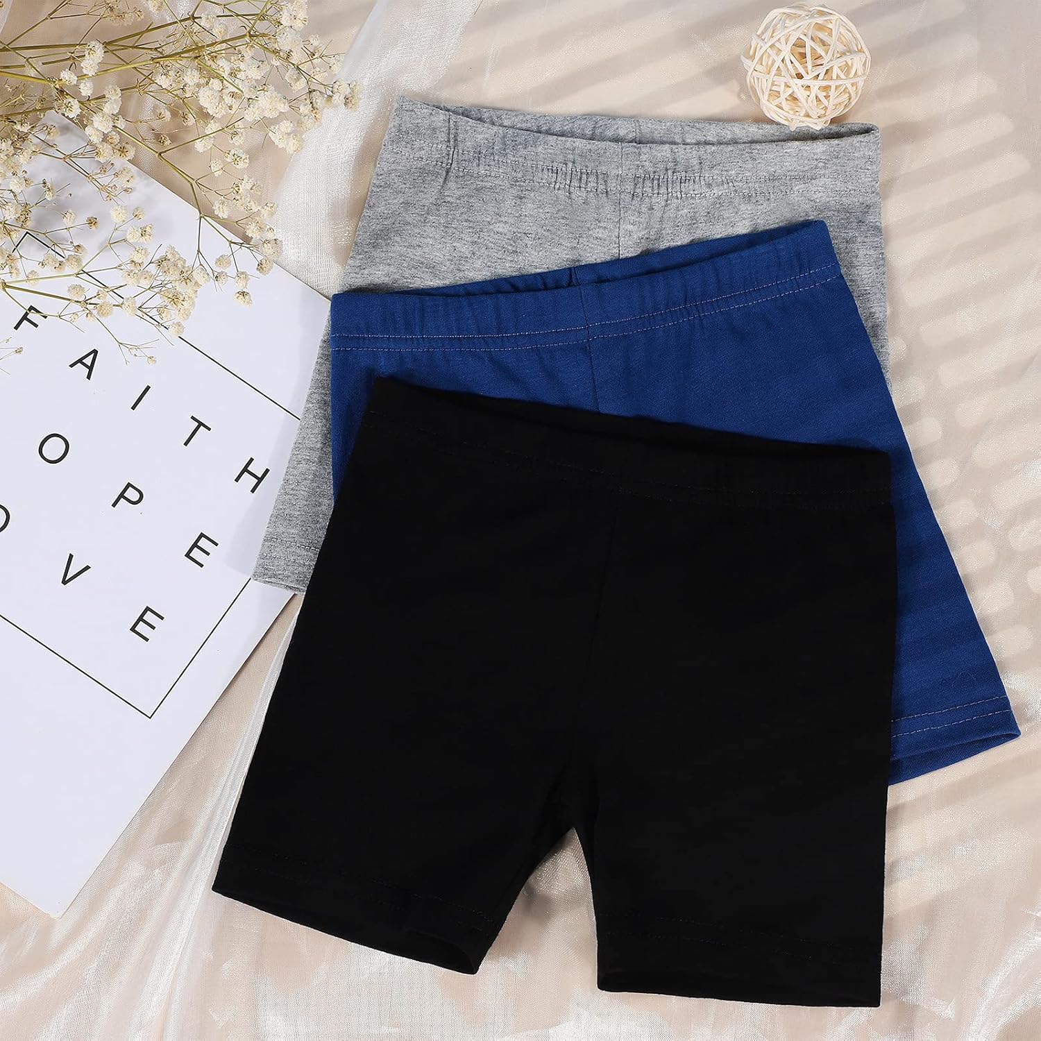 Ruisita 6 Pack Cotton Short Tights Dancewear Short Bike Shorts Safety Short for Kids: Clothing, Shoes & Jewelry