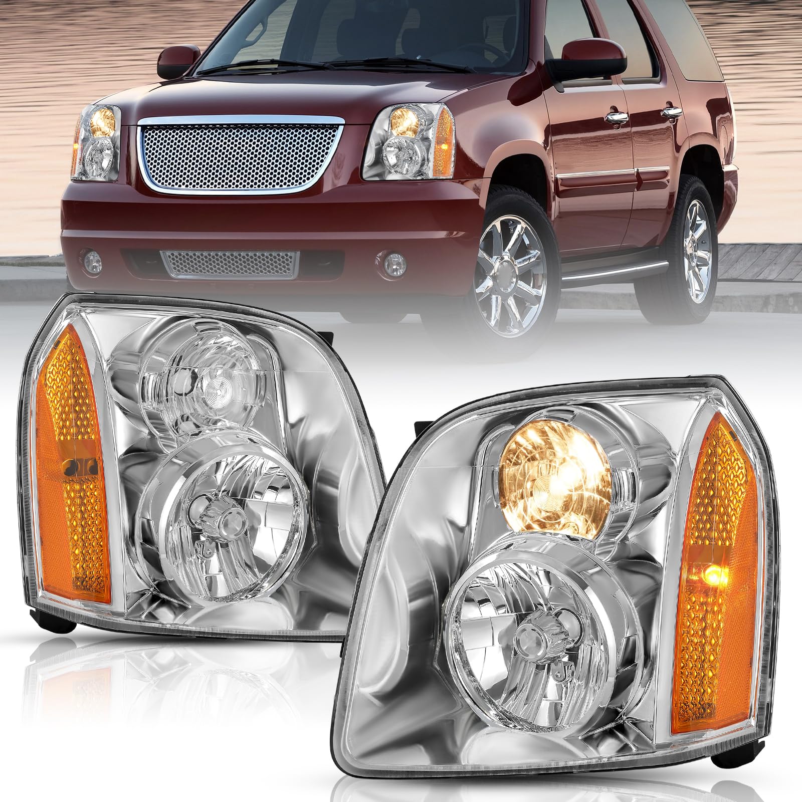 TUSDAR Headlights for GMC Yukon