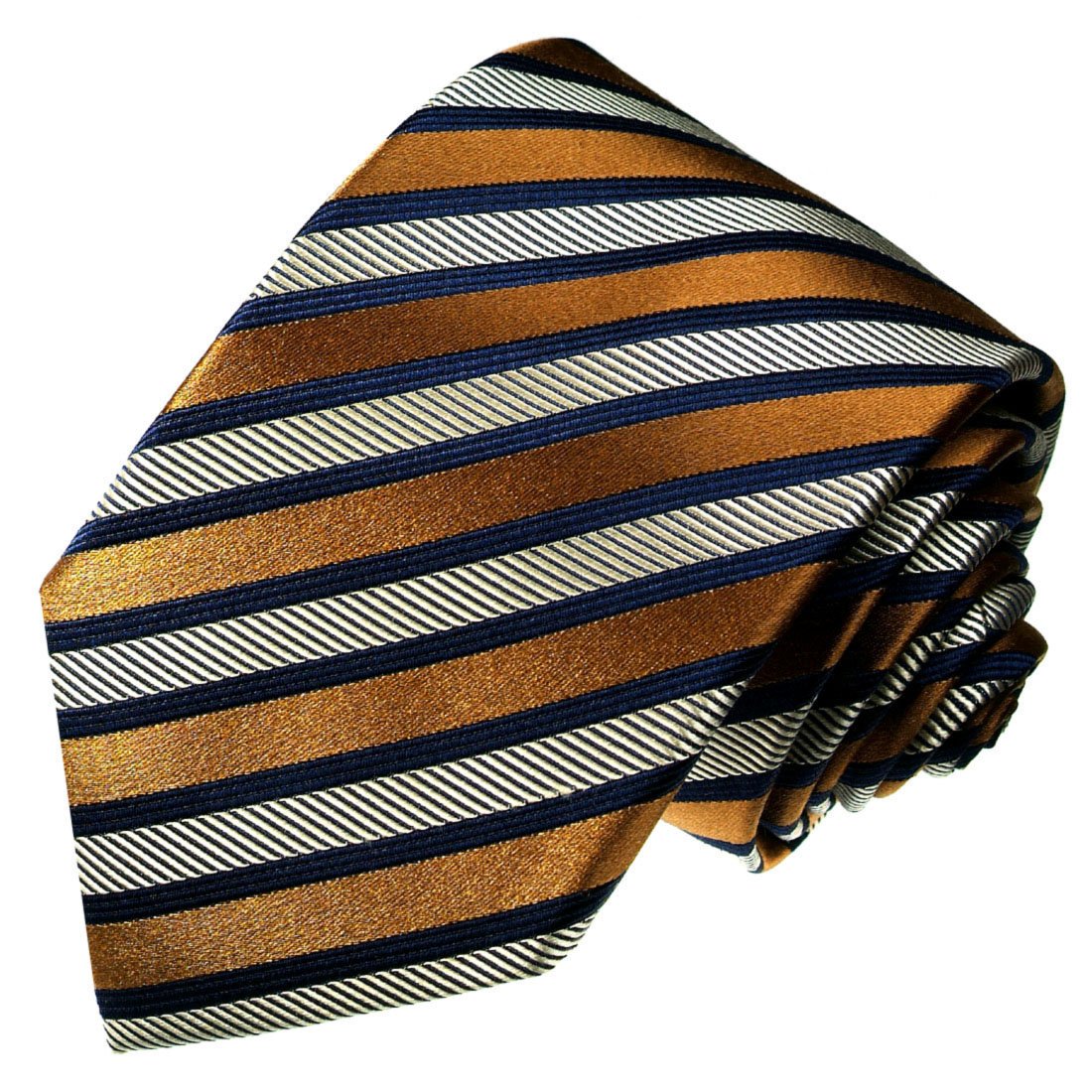 Cravatta in Cashmere Arancione e Blu | Cravatta Gentiluomo