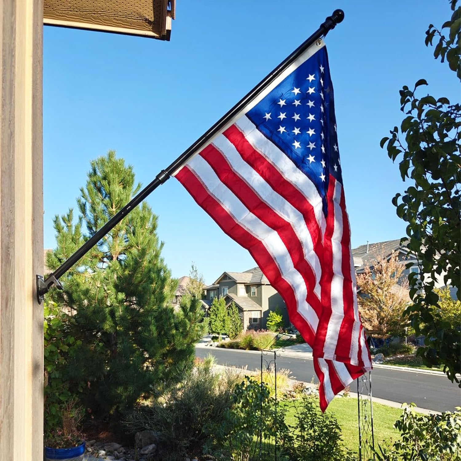 JRED 3x5 American Flag Indestructible US Flag 4x6 Heavy Duty Outdoor USA 420d Nylon TearProof Flags Embroidered Stars for Outside High Wind All Weather, 250th anniversary of USA - Image 2