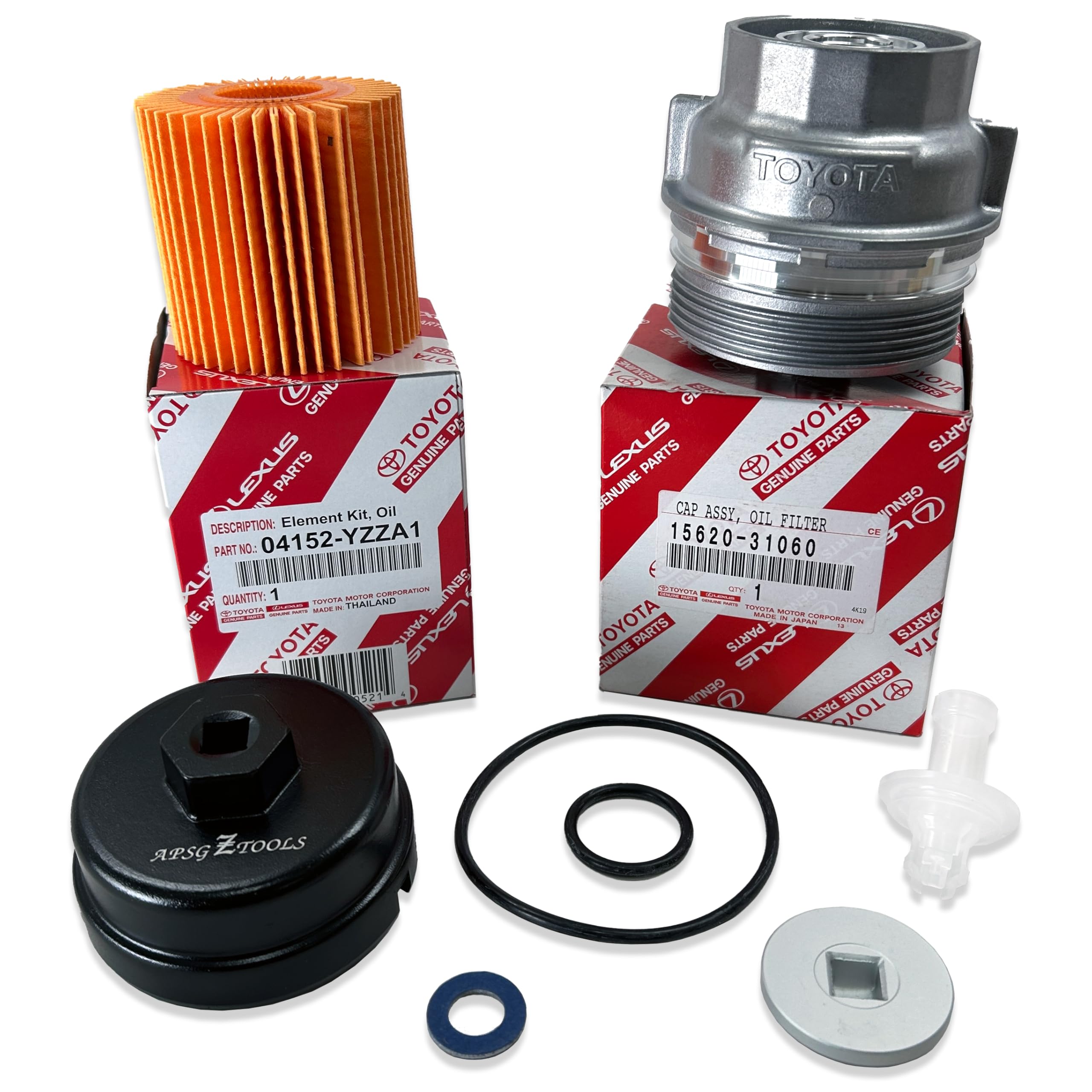 Amazon.com: Genuine 04152-YZZA1 oil filter with Genuine 15620 Amazon.com: Genuine 04152-YZZA1 oil filter with Genuine 15620