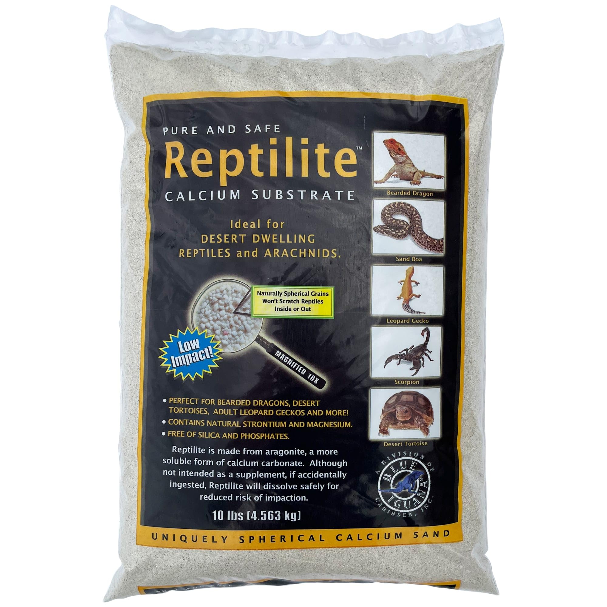 Sable calcium Carib Sea Reptilite substrat terrarium lézard 4,5kg