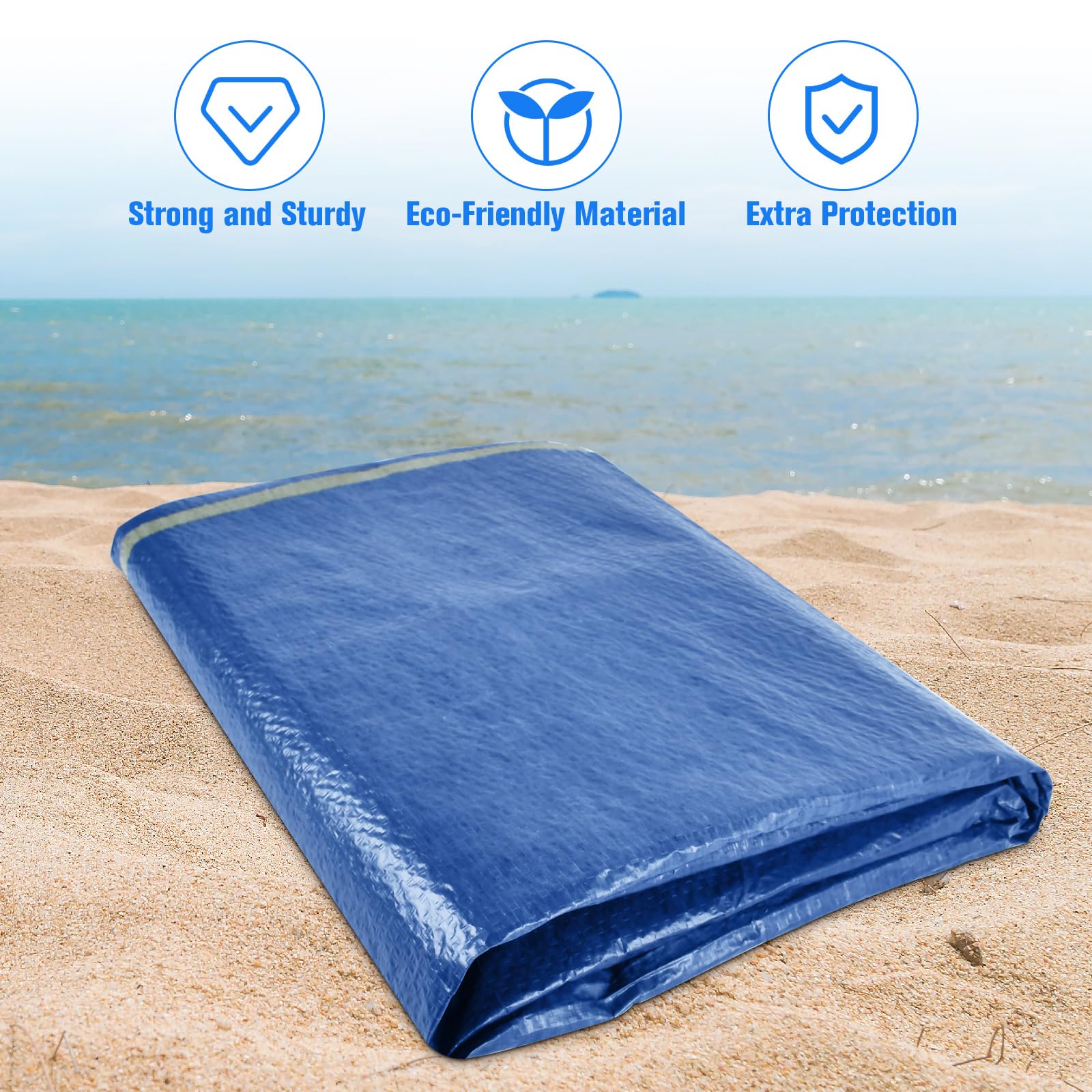 Tapis de Sol Piscine 300 x 200 cm, Convient aux Piscines Rectangulaires, Piscines Gonflables, Piscines pour Enfants, Protection Étanche, Protégez Le Fond de Votre Piscine
