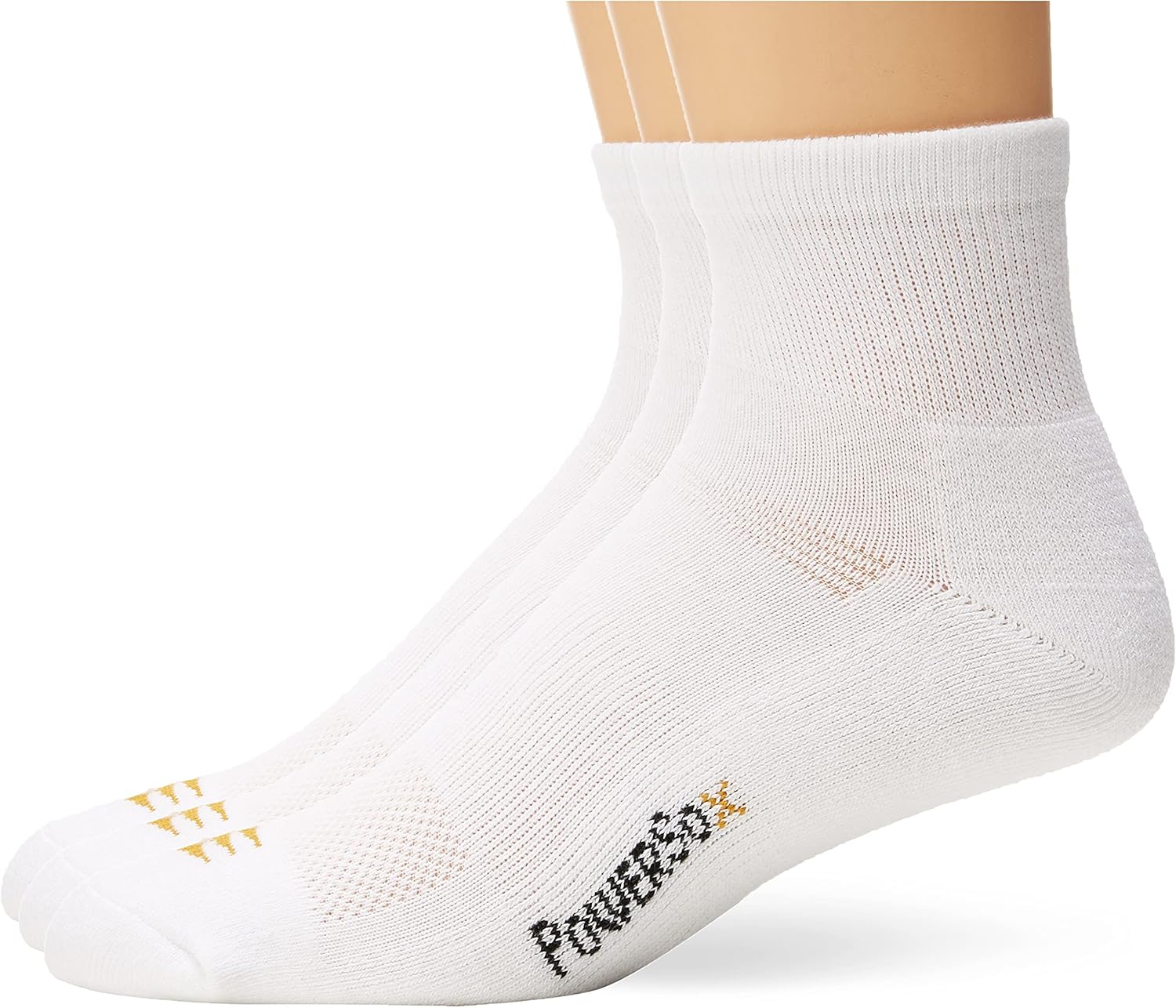 Gold Toe Powersox Men's CoolMax Cushioned Quarter Socks (3 Pair Pack